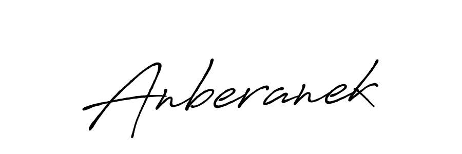 Create a beautiful signature design for name Anberanek. With this signature (Antro_Vectra_Bolder) fonts, you can make a handwritten signature for free. Anberanek signature style 7 images and pictures png