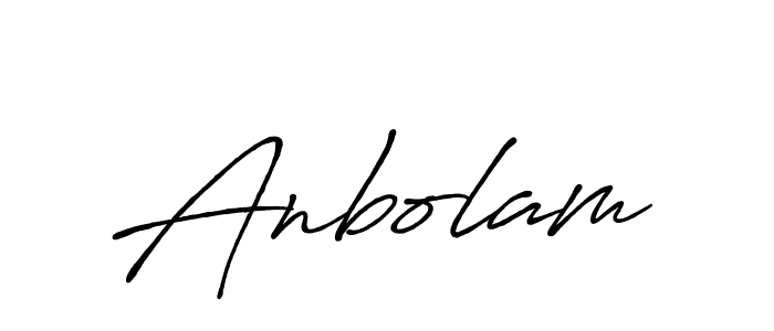 Also You can easily find your signature by using the search form. We will create Anbolam name handwritten signature images for you free of cost using Antro_Vectra_Bolder sign style. Anbolam signature style 7 images and pictures png