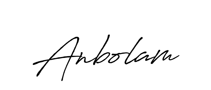 Also You can easily find your signature by using the search form. We will create Anbolam name handwritten signature images for you free of cost using Antro_Vectra_Bolder sign style. Anbolam signature style 7 images and pictures png