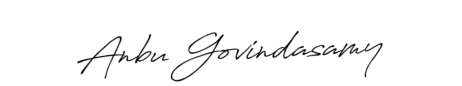 Anbu Govindasamy stylish signature style. Best Handwritten Sign (Antro_Vectra_Bolder) for my name. Handwritten Signature Collection Ideas for my name Anbu Govindasamy. Anbu Govindasamy signature style 7 images and pictures png