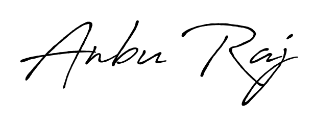 Practice writing Anbu Raj with the flow of Antro_Vectra_Bolder lettering. A fantastic source of inspiration for developing your personal signature style. Anbu Raj signature style 7 images and pictures png