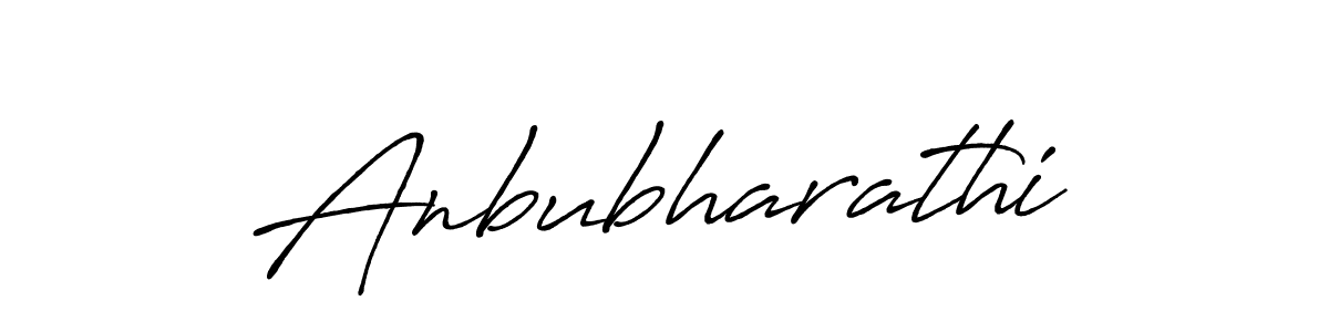 How to make Anbubharathi signature? Antro_Vectra_Bolder is a professional autograph style. Create handwritten signature for Anbubharathi name. Anbubharathi signature style 7 images and pictures png