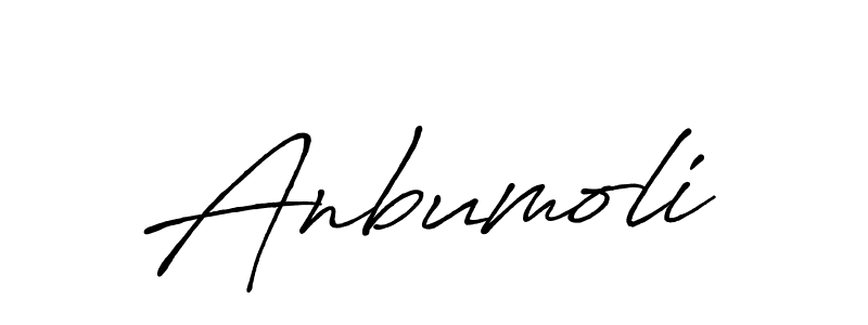 Use a signature maker to create a handwritten signature online. With this signature software, you can design (Antro_Vectra_Bolder) your own signature for name Anbumoli. Anbumoli signature style 7 images and pictures png