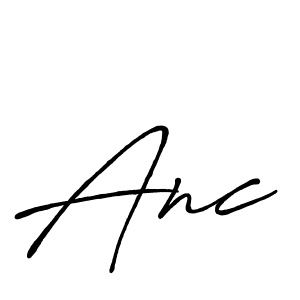 The best way (Antro_Vectra_Bolder) to make a short signature is to pick only two or three words in your name. The name Anc include a total of six letters. For converting this name. Anc signature style 7 images and pictures png