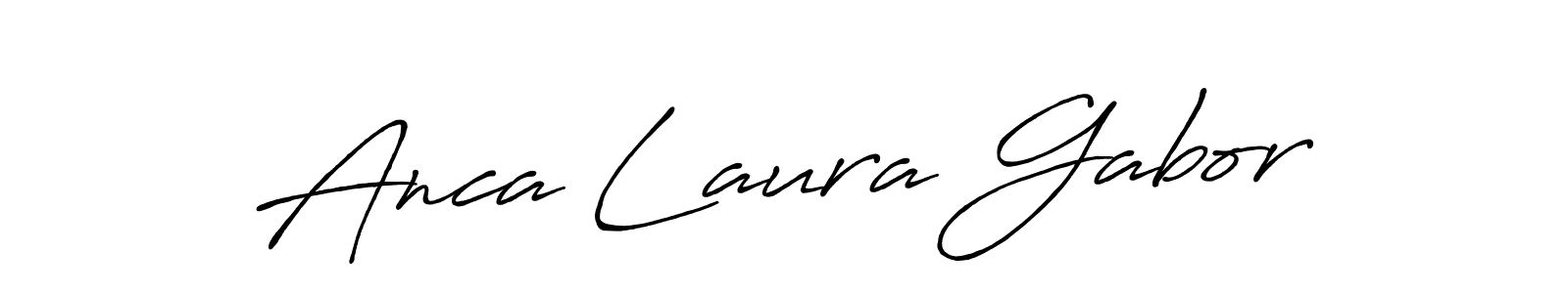 Make a beautiful signature design for name Anca Laura Gabor. With this signature (Antro_Vectra_Bolder) style, you can create a handwritten signature for free. Anca Laura Gabor signature style 7 images and pictures png