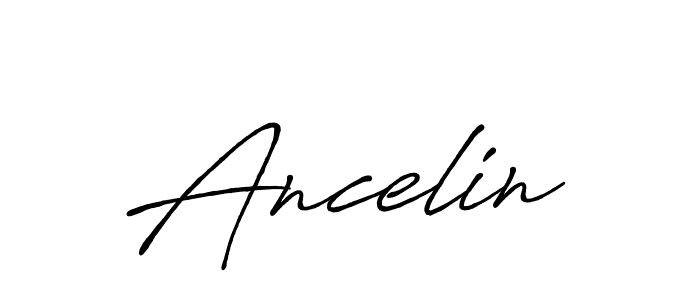 You should practise on your own different ways (Antro_Vectra_Bolder) to write your name (Ancelin) in signature. don't let someone else do it for you. Ancelin signature style 7 images and pictures png