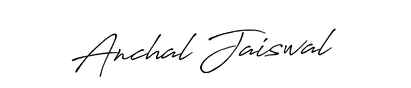 Design your own signature with our free online signature maker. With this signature software, you can create a handwritten (Antro_Vectra_Bolder) signature for name Anchal Jaiswal. Anchal Jaiswal signature style 7 images and pictures png