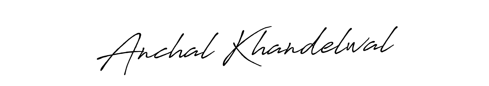 This is the best signature style for the Anchal Khandelwal name. Also you like these signature font (Antro_Vectra_Bolder). Mix name signature. Anchal Khandelwal signature style 7 images and pictures png
