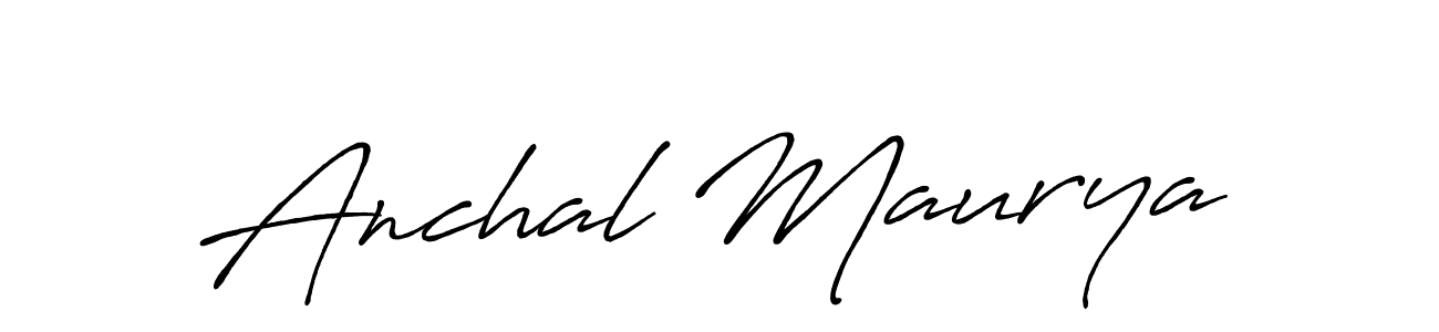 Make a beautiful signature design for name Anchal Maurya. Use this online signature maker to create a handwritten signature for free. Anchal Maurya signature style 7 images and pictures png