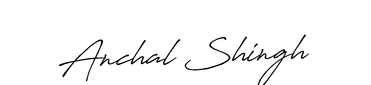 How to make Anchal Shingh signature? Antro_Vectra_Bolder is a professional autograph style. Create handwritten signature for Anchal Shingh name. Anchal Shingh signature style 7 images and pictures png