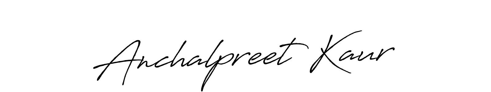 Also we have Anchalpreet Kaur name is the best signature style. Create professional handwritten signature collection using Antro_Vectra_Bolder autograph style. Anchalpreet Kaur signature style 7 images and pictures png