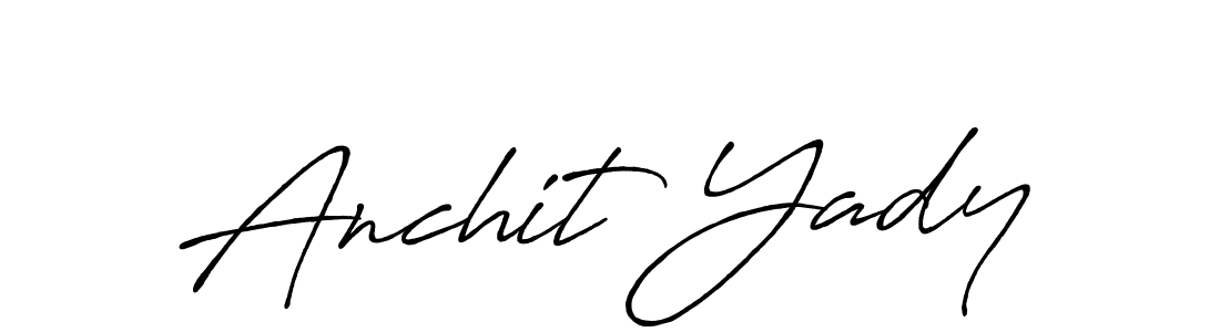 Similarly Antro_Vectra_Bolder is the best handwritten signature design. Signature creator online .You can use it as an online autograph creator for name Anchit Yady. Anchit Yady signature style 7 images and pictures png