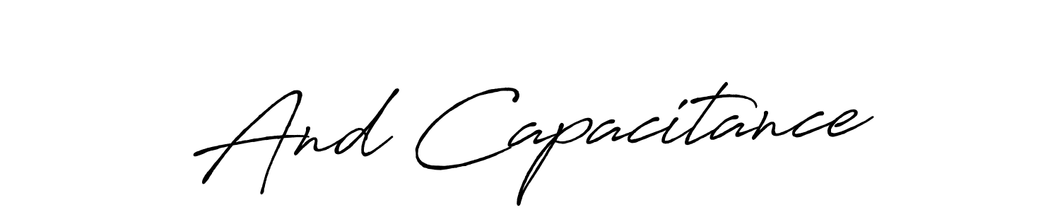 Antro_Vectra_Bolder is a professional signature style that is perfect for those who want to add a touch of class to their signature. It is also a great choice for those who want to make their signature more unique. Get And Capacitance name to fancy signature for free. And Capacitance signature style 7 images and pictures png