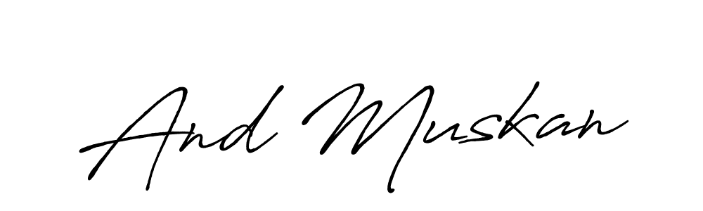Here are the top 10 professional signature styles for the name And Muskan. These are the best autograph styles you can use for your name. And Muskan signature style 7 images and pictures png
