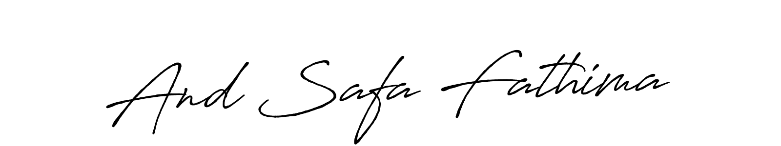 Once you've used our free online signature maker to create your best signature Antro_Vectra_Bolder style, it's time to enjoy all of the benefits that And Safa Fathima name signing documents. And Safa Fathima signature style 7 images and pictures png