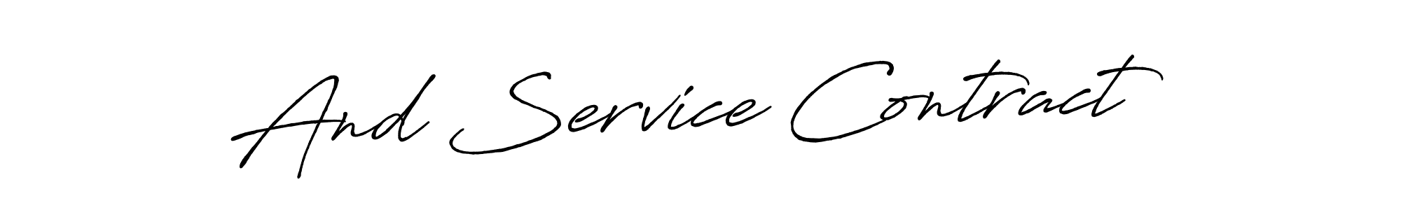 You can use this online signature creator to create a handwritten signature for the name And Service Contract. This is the best online autograph maker. And Service Contract signature style 7 images and pictures png