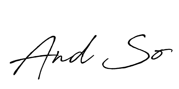 Best and Professional Signature Style for And So. Antro_Vectra_Bolder Best Signature Style Collection. And So signature style 7 images and pictures png