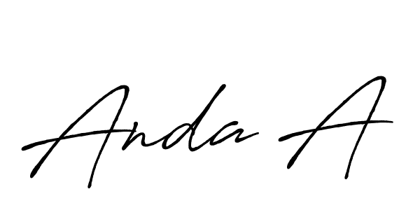 Once you've used our free online signature maker to create your best signature Antro_Vectra_Bolder style, it's time to enjoy all of the benefits that Anda A name signing documents. Anda A signature style 7 images and pictures png