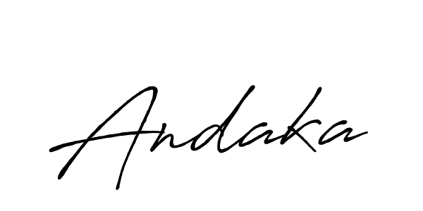 if you are searching for the best signature style for your name Andaka. so please give up your signature search. here we have designed multiple signature styles  using Antro_Vectra_Bolder. Andaka signature style 7 images and pictures png