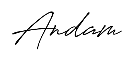 Achieve flawless digital penmanship with Andam name in Antro_Vectra_Bolder font. The perfect tool for creating online signatures. Andam signature style 7 images and pictures png