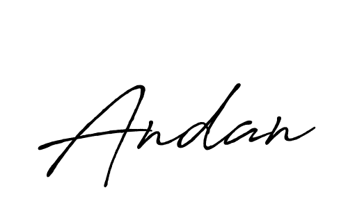Make a beautiful signature design for name Andan. Use this online signature maker to create a handwritten signature for free. Andan signature style 7 images and pictures png