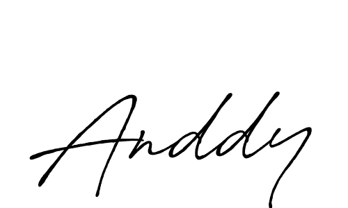 Anddy stylish signature style. Best Handwritten Sign (Antro_Vectra_Bolder) for my name. Handwritten Signature Collection Ideas for my name Anddy. Anddy signature style 7 images and pictures png