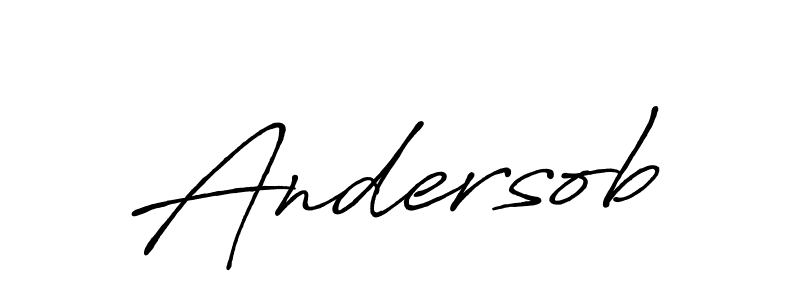 Andersob stylish signature style. Best Handwritten Sign (Antro_Vectra_Bolder) for my name. Handwritten Signature Collection Ideas for my name Andersob. Andersob signature style 7 images and pictures png