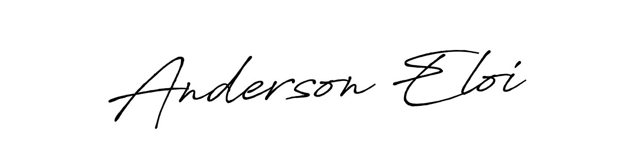 How to make Anderson Eloi name signature. Use Antro_Vectra_Bolder style for creating short signs online. This is the latest handwritten sign. Anderson Eloi signature style 7 images and pictures png