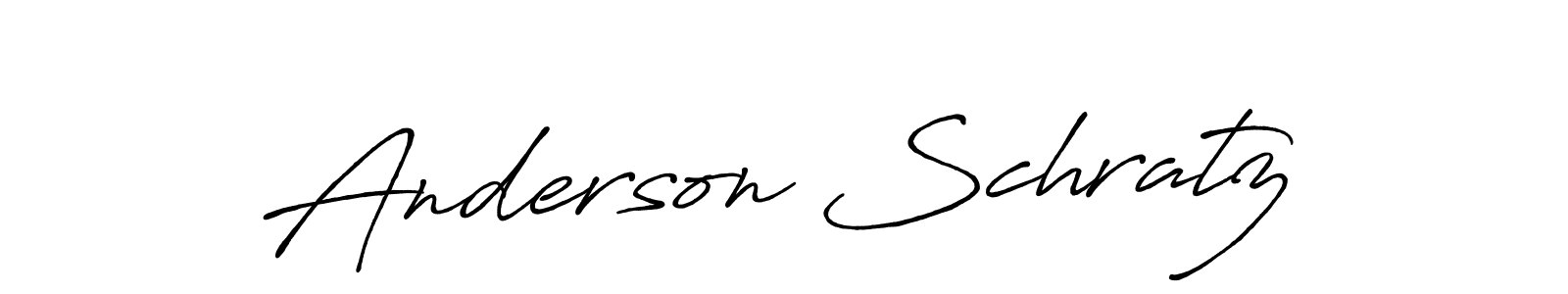 Anderson Schratz stylish signature style. Best Handwritten Sign (Antro_Vectra_Bolder) for my name. Handwritten Signature Collection Ideas for my name Anderson Schratz. Anderson Schratz signature style 7 images and pictures png