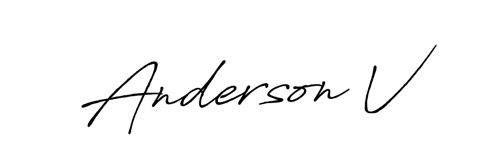 Once you've used our free online signature maker to create your best signature Antro_Vectra_Bolder style, it's time to enjoy all of the benefits that Anderson V name signing documents. Anderson V signature style 7 images and pictures png
