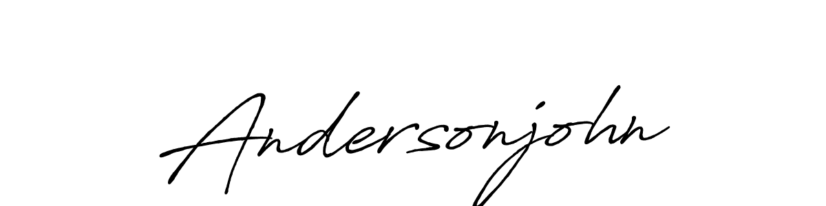 Andersonjohn stylish signature style. Best Handwritten Sign (Antro_Vectra_Bolder) for my name. Handwritten Signature Collection Ideas for my name Andersonjohn. Andersonjohn signature style 7 images and pictures png