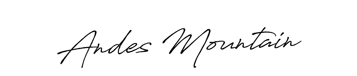 Once you've used our free online signature maker to create your best signature Antro_Vectra_Bolder style, it's time to enjoy all of the benefits that Andes Mountain name signing documents. Andes Mountain signature style 7 images and pictures png