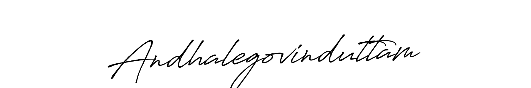 How to make Andhalegovinduttam signature? Antro_Vectra_Bolder is a professional autograph style. Create handwritten signature for Andhalegovinduttam name. Andhalegovinduttam signature style 7 images and pictures png
