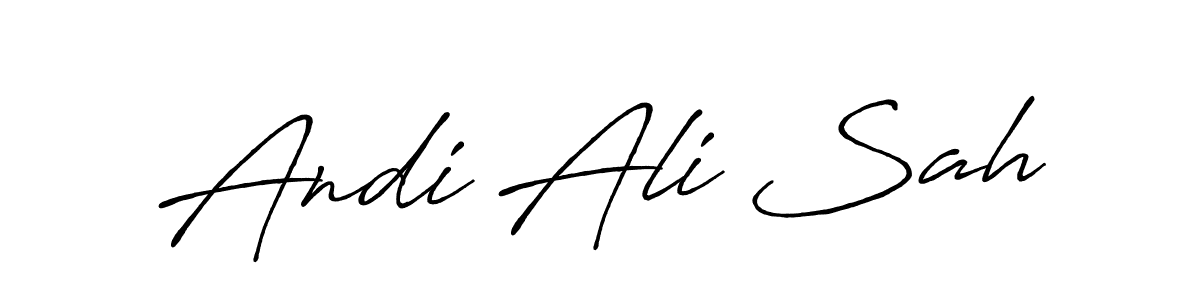 You can use this online signature creator to create a handwritten signature for the name Andi Ali Sah. This is the best online autograph maker. Andi Ali Sah signature style 7 images and pictures png