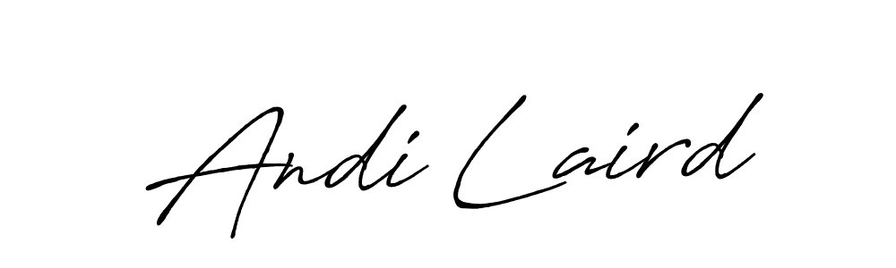 Make a beautiful signature design for name Andi Laird. With this signature (Antro_Vectra_Bolder) style, you can create a handwritten signature for free. Andi Laird signature style 7 images and pictures png