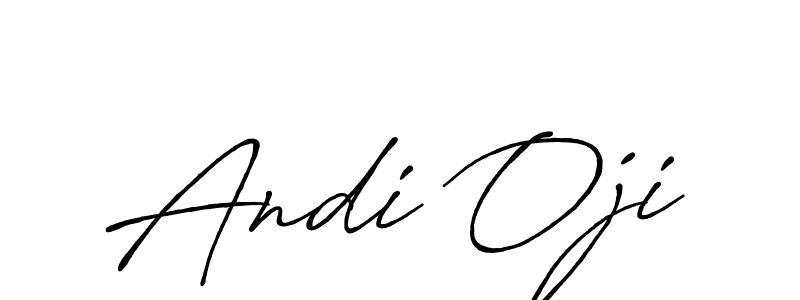 The best way (Antro_Vectra_Bolder) to make a short signature is to pick only two or three words in your name. The name Andi Oji include a total of six letters. For converting this name. Andi Oji signature style 7 images and pictures png