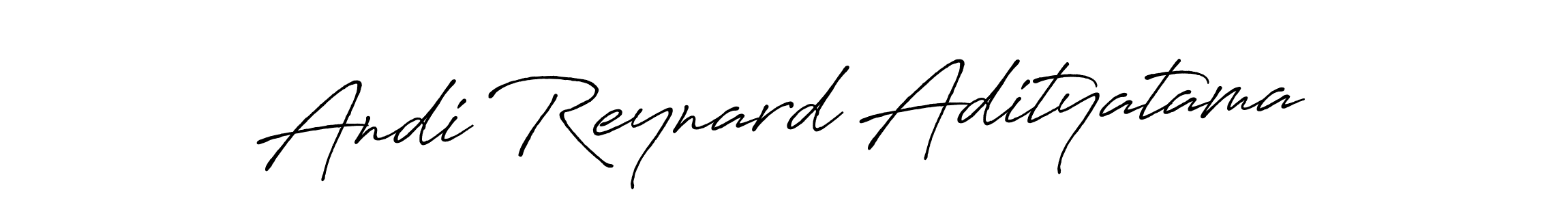 Make a beautiful signature design for name Andi Reynard Adityatama. With this signature (Antro_Vectra_Bolder) style, you can create a handwritten signature for free. Andi Reynard Adityatama signature style 7 images and pictures png