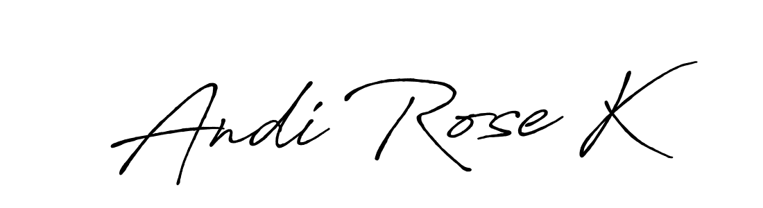 Also You can easily find your signature by using the search form. We will create Andi Rose K name handwritten signature images for you free of cost using Antro_Vectra_Bolder sign style. Andi Rose K signature style 7 images and pictures png