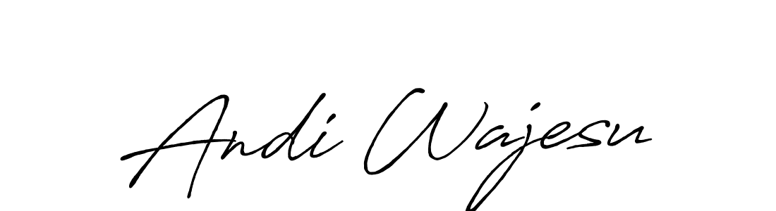 Also You can easily find your signature by using the search form. We will create Andi Wajesu name handwritten signature images for you free of cost using Antro_Vectra_Bolder sign style. Andi Wajesu signature style 7 images and pictures png