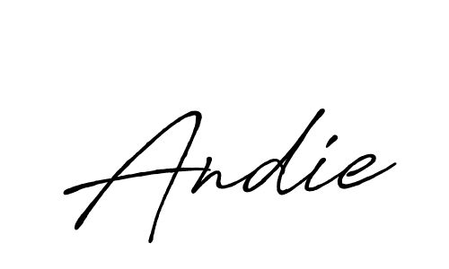 How to make Andie signature? Antro_Vectra_Bolder is a professional autograph style. Create handwritten signature for Andie name. Andie signature style 7 images and pictures png