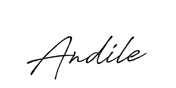 Also we have Andile name is the best signature style. Create professional handwritten signature collection using Antro_Vectra_Bolder autograph style. Andile signature style 7 images and pictures png