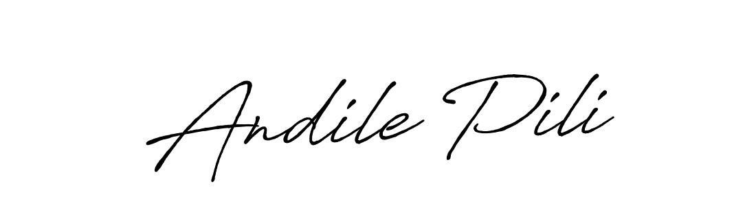 How to Draw Andile Pili signature style? Antro_Vectra_Bolder is a latest design signature styles for name Andile Pili. Andile Pili signature style 7 images and pictures png