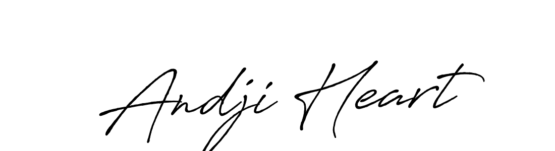 This is the best signature style for the Andji Heart name. Also you like these signature font (Antro_Vectra_Bolder). Mix name signature. Andji Heart signature style 7 images and pictures png