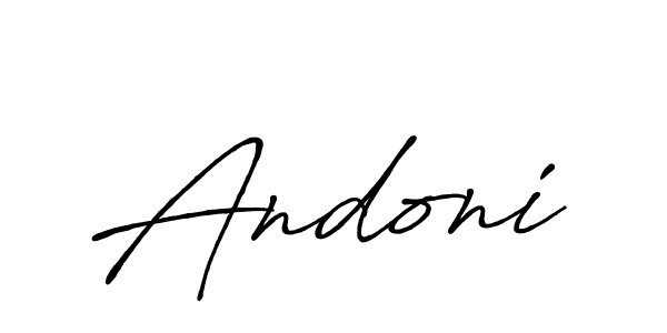 You should practise on your own different ways (Antro_Vectra_Bolder) to write your name (Andoni) in signature. don't let someone else do it for you. Andoni signature style 7 images and pictures png