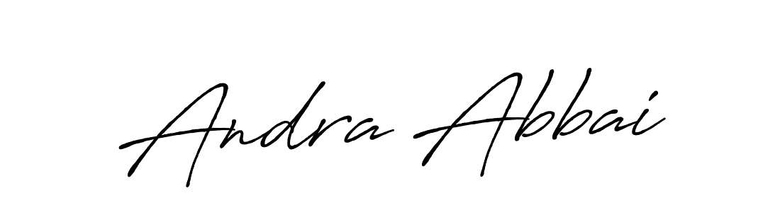 Make a short Andra Abbai signature style. Manage your documents anywhere anytime using Antro_Vectra_Bolder. Create and add eSignatures, submit forms, share and send files easily. Andra Abbai signature style 7 images and pictures png