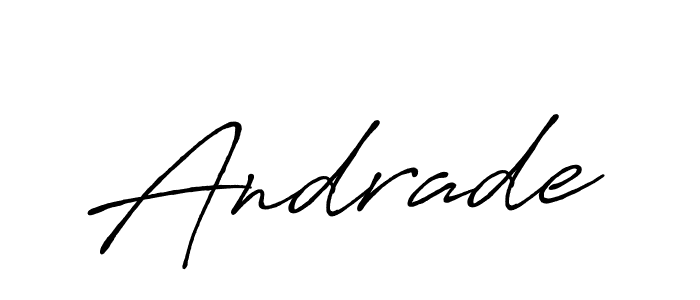 Design your own signature with our free online signature maker. With this signature software, you can create a handwritten (Antro_Vectra_Bolder) signature for name Andrade. Andrade signature style 7 images and pictures png