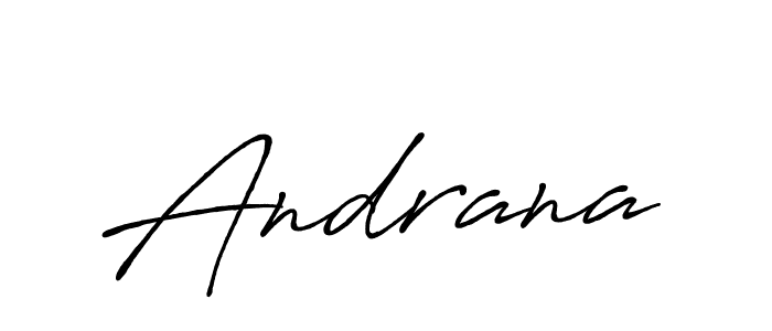 Andrana stylish signature style. Best Handwritten Sign (Antro_Vectra_Bolder) for my name. Handwritten Signature Collection Ideas for my name Andrana. Andrana signature style 7 images and pictures png