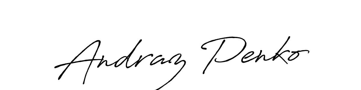 Similarly Antro_Vectra_Bolder is the best handwritten signature design. Signature creator online .You can use it as an online autograph creator for name Andraz Penko. Andraz Penko signature style 7 images and pictures png