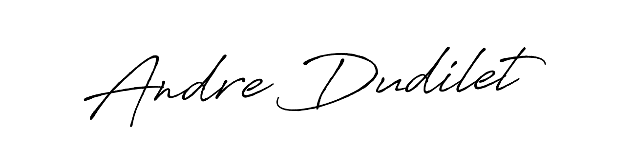 You should practise on your own different ways (Antro_Vectra_Bolder) to write your name (Andre Dudilet) in signature. don't let someone else do it for you. Andre Dudilet signature style 7 images and pictures png