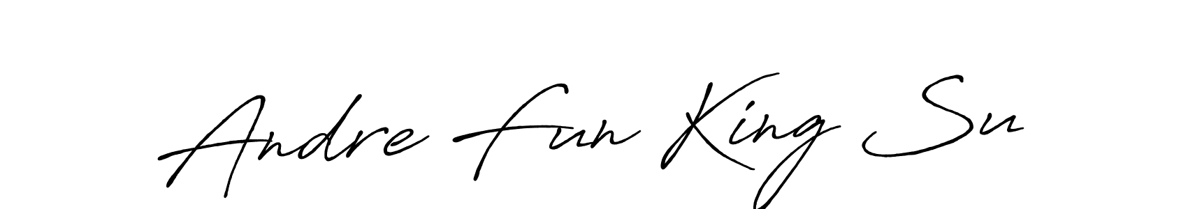 Antro_Vectra_Bolder is a professional signature style that is perfect for those who want to add a touch of class to their signature. It is also a great choice for those who want to make their signature more unique. Get Andre Fun King Su name to fancy signature for free. Andre Fun King Su signature style 7 images and pictures png